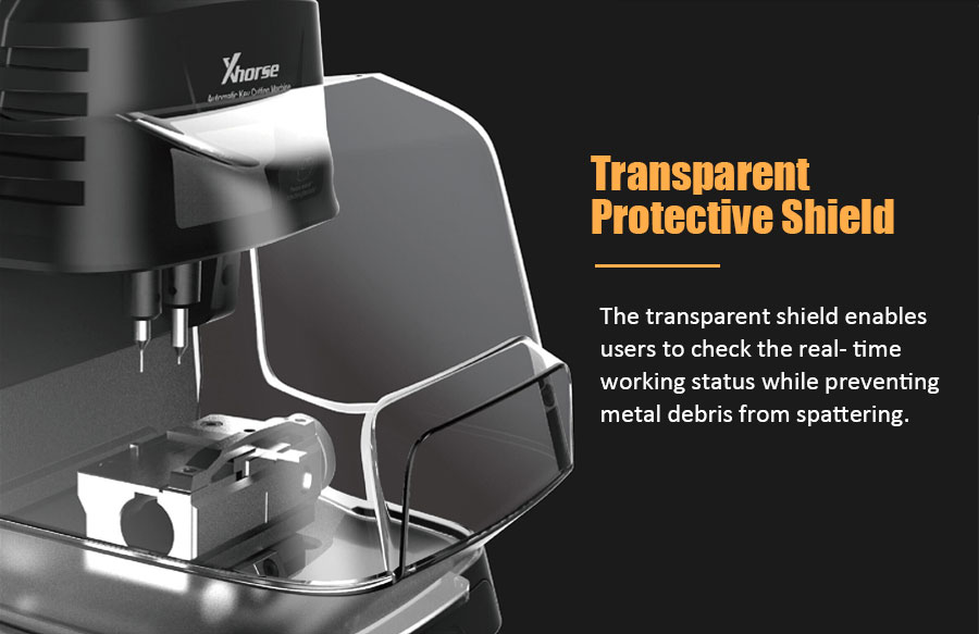  Xhorse Dolphin XP-005L Dolphin 2 Key Cutting Machine Transparent Shield