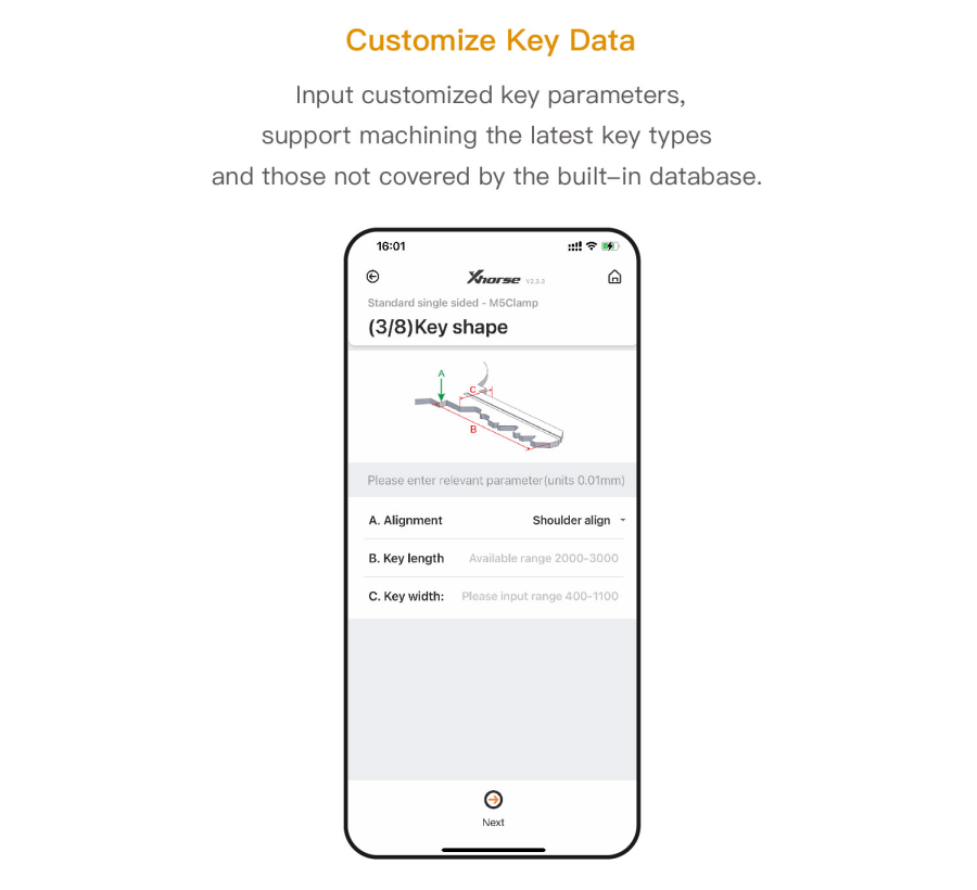 customized key data-1
